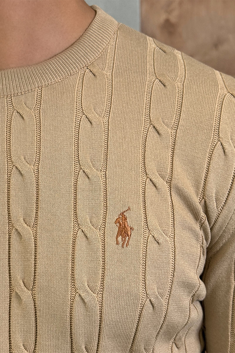 Polo Ralph Lauren Мужская бежевая футболка 