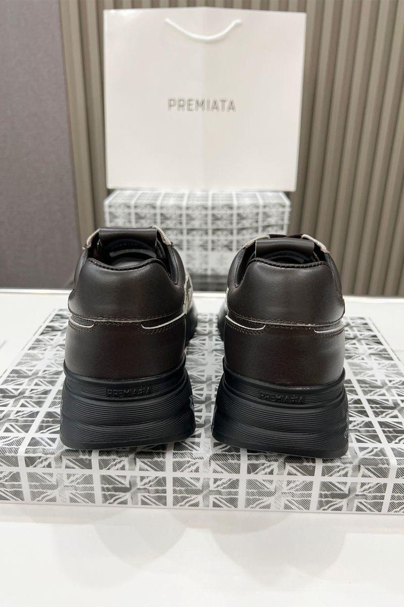 Premiata Мужские кожаные кроссовки Mick