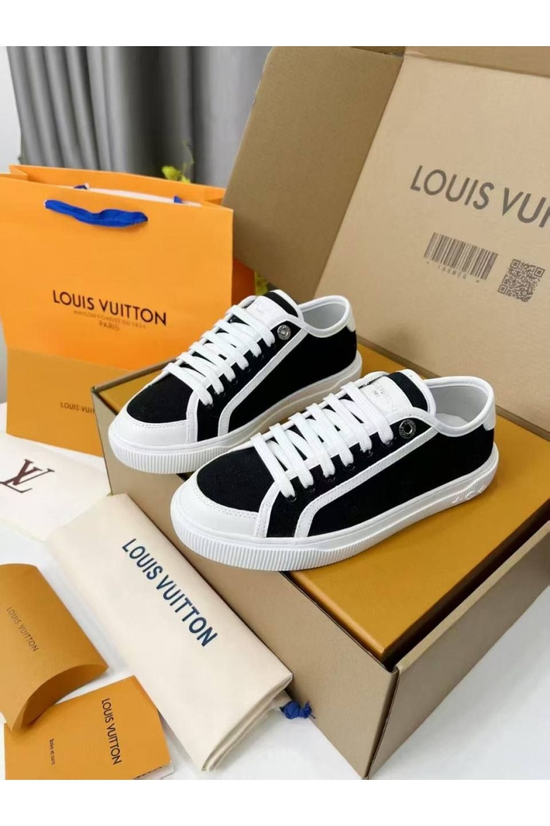 Lоuis Vuittоn Женские комбинированные кеды Premium - Black