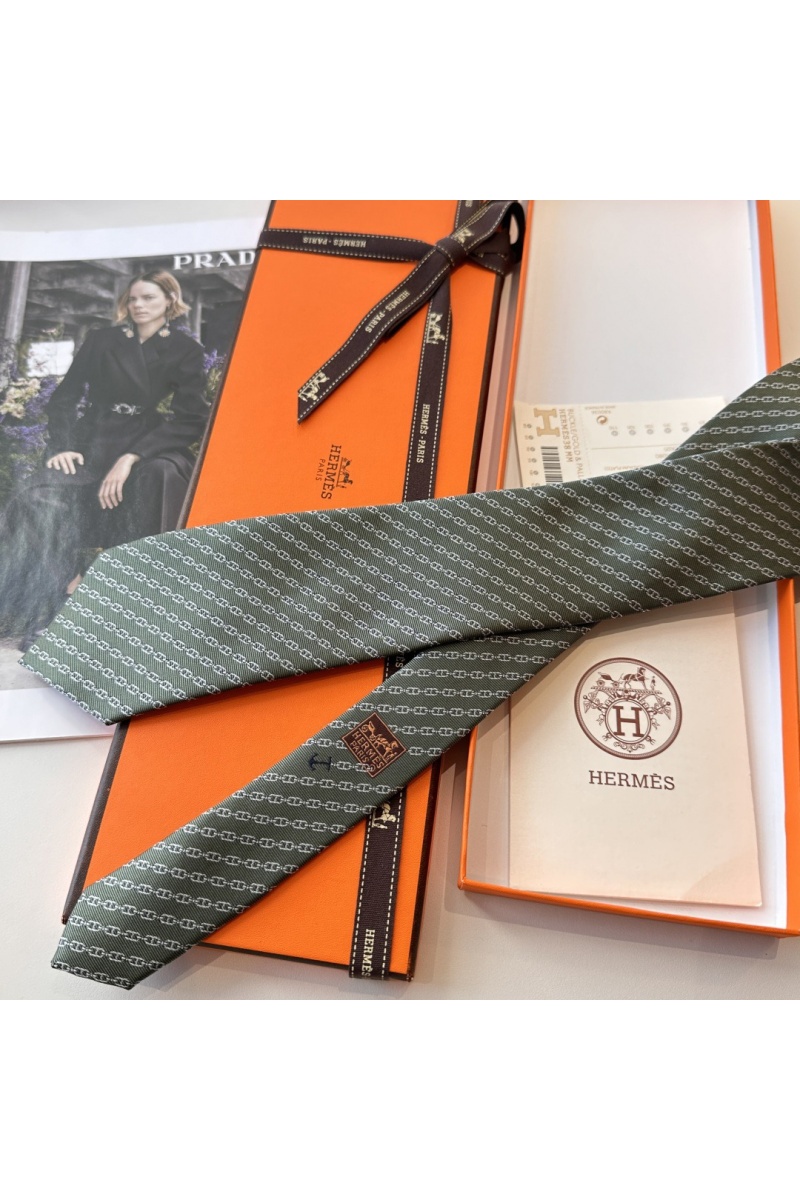 Hermes Галстук Jetez l'Ancre premium - Grey