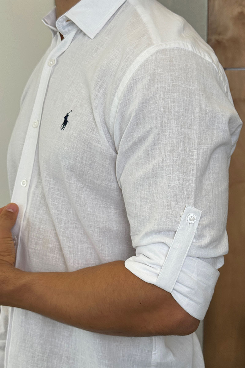 Polo Ralph Lauren Мужская рубашка белого цвета