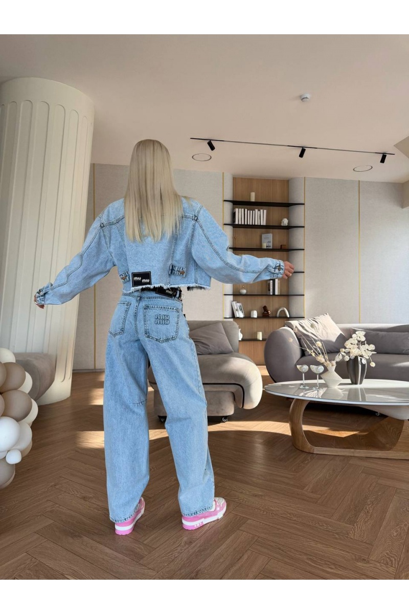 MIU MIU Женская джинсовая куртка premium