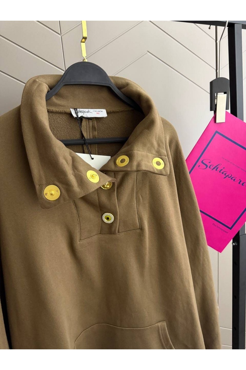 Schiaparelli Женская кофта с высоким горлом premium - Brown
