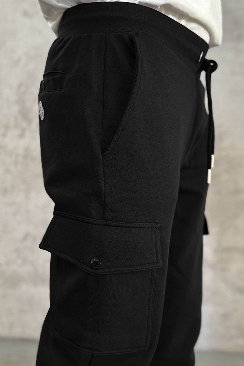 Moncler Спортивный костюм чёрного цвета side pocket (19099638 / KR778, 80426983 / 13809KR)