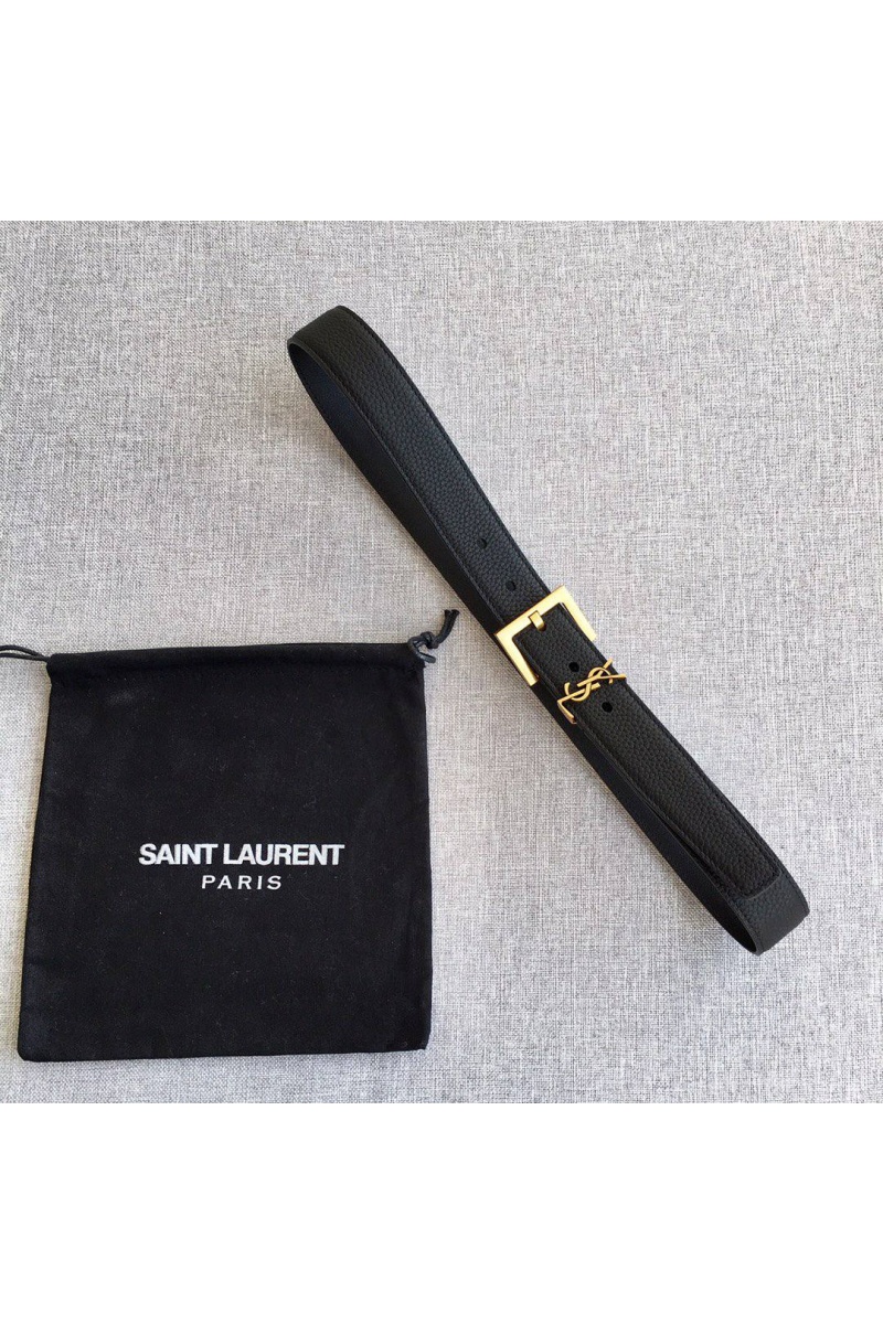 Yves Saint Laurent Кожаный ремень Cassandre (ширина 2 / 3 см)