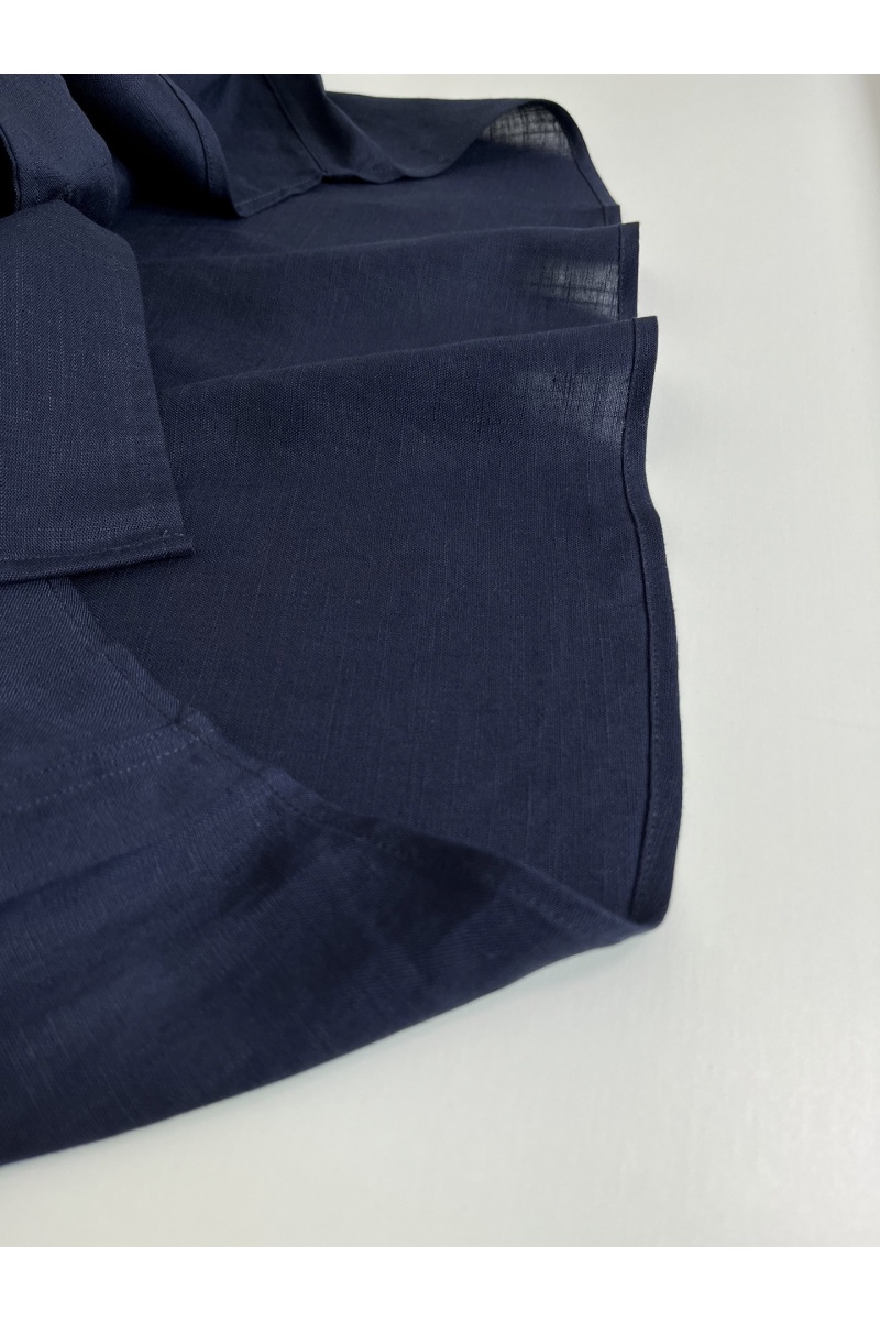 Loro Piana Мужская тёмно-синяя рубашка premium