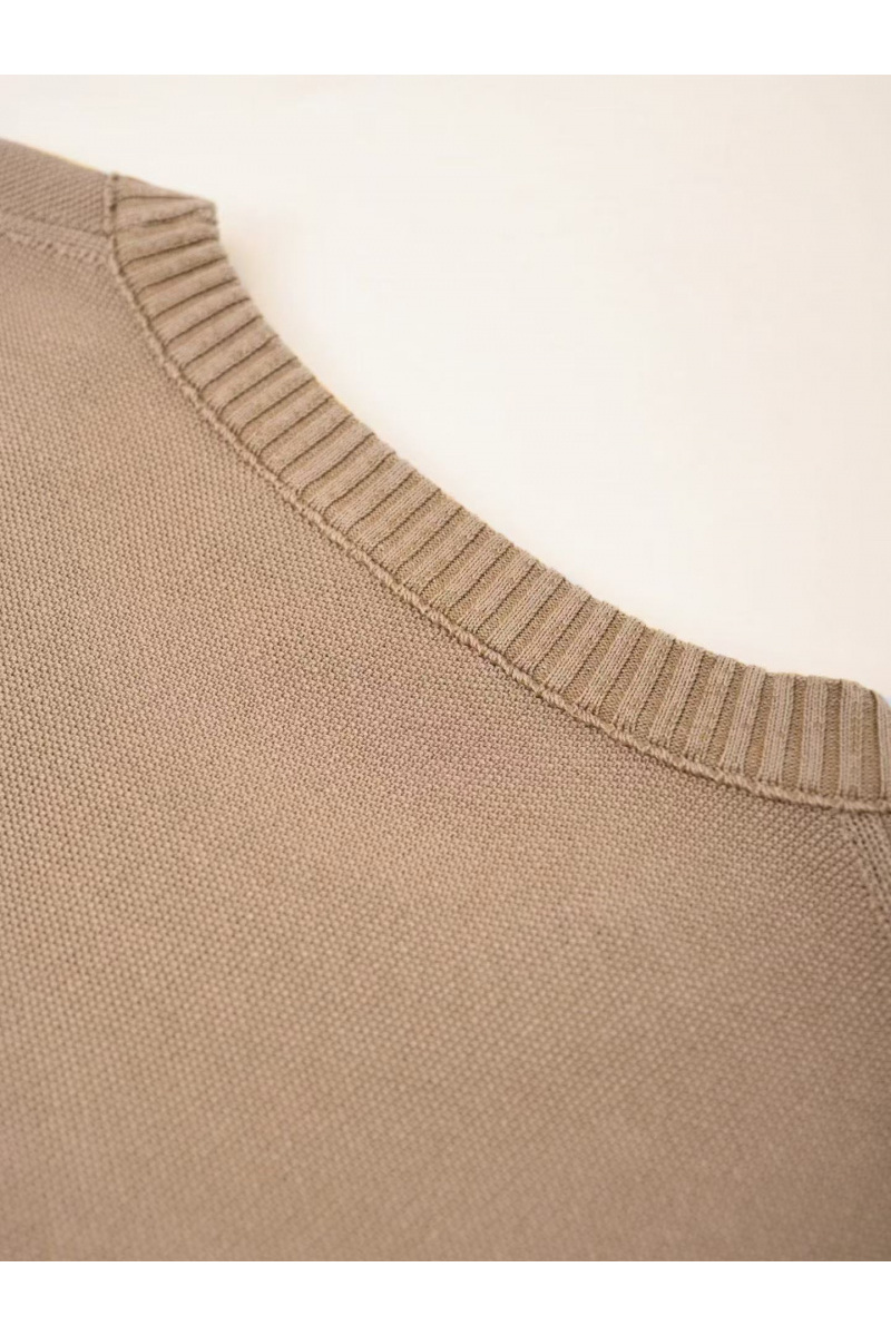 Loro Piana Мужская бежевая футболка premium