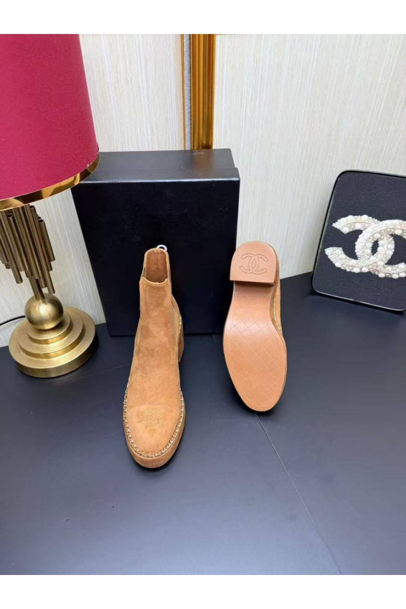 Chаnеl Женские замшевые сапоги 