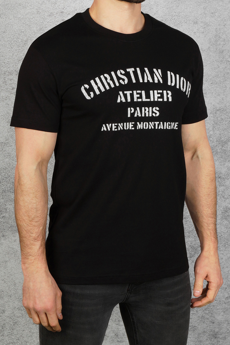 Dior Мужская футболка Atelier Avenue Montaigne - Black