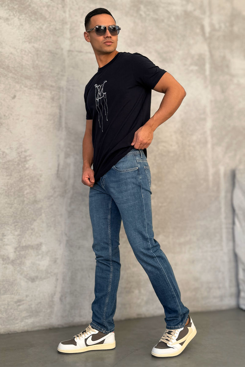 Trussardi Мужские джинсы светло-синего цвета regular fit