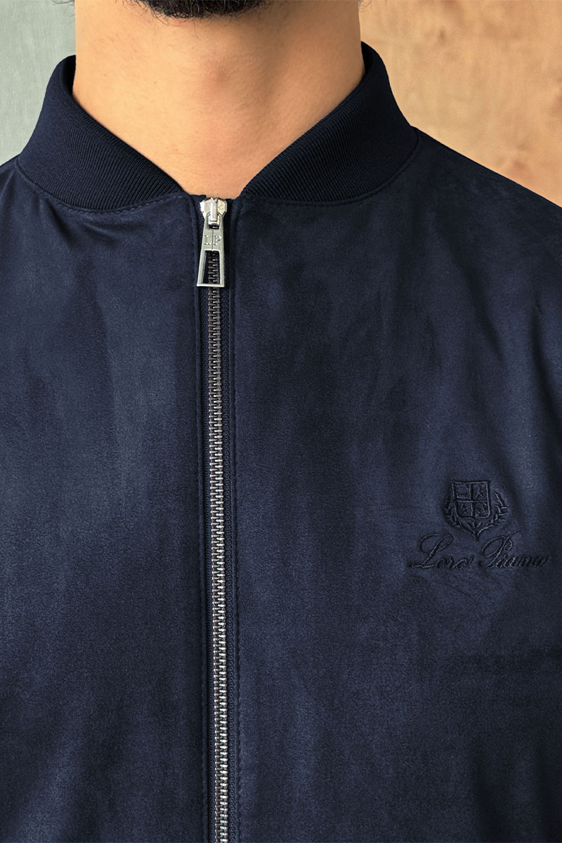 Loro Piana Мужской тёмно-синий бомбер 