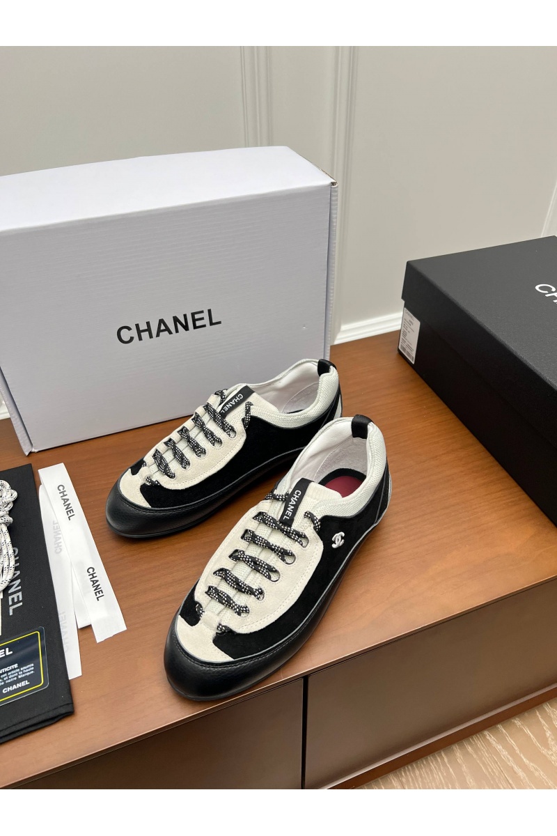 Chаnеl Женские комбинированные кроссовки premium