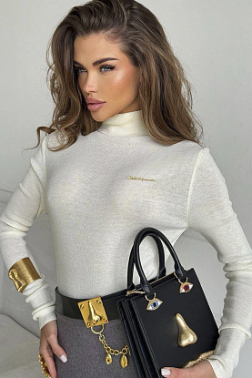 Женская водолазка premium - White