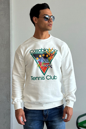 Белый свитшот tennis club 