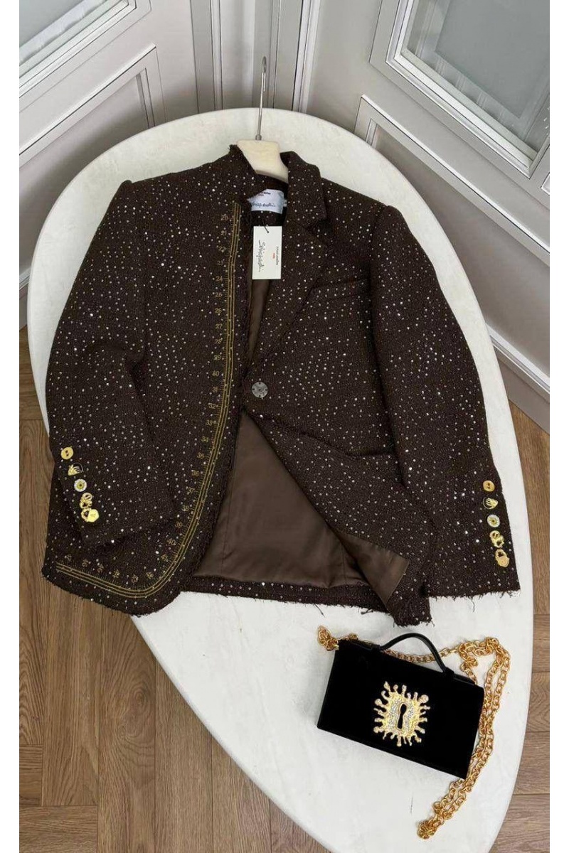 Schiaparelli Женский пиджак в пайетках premium