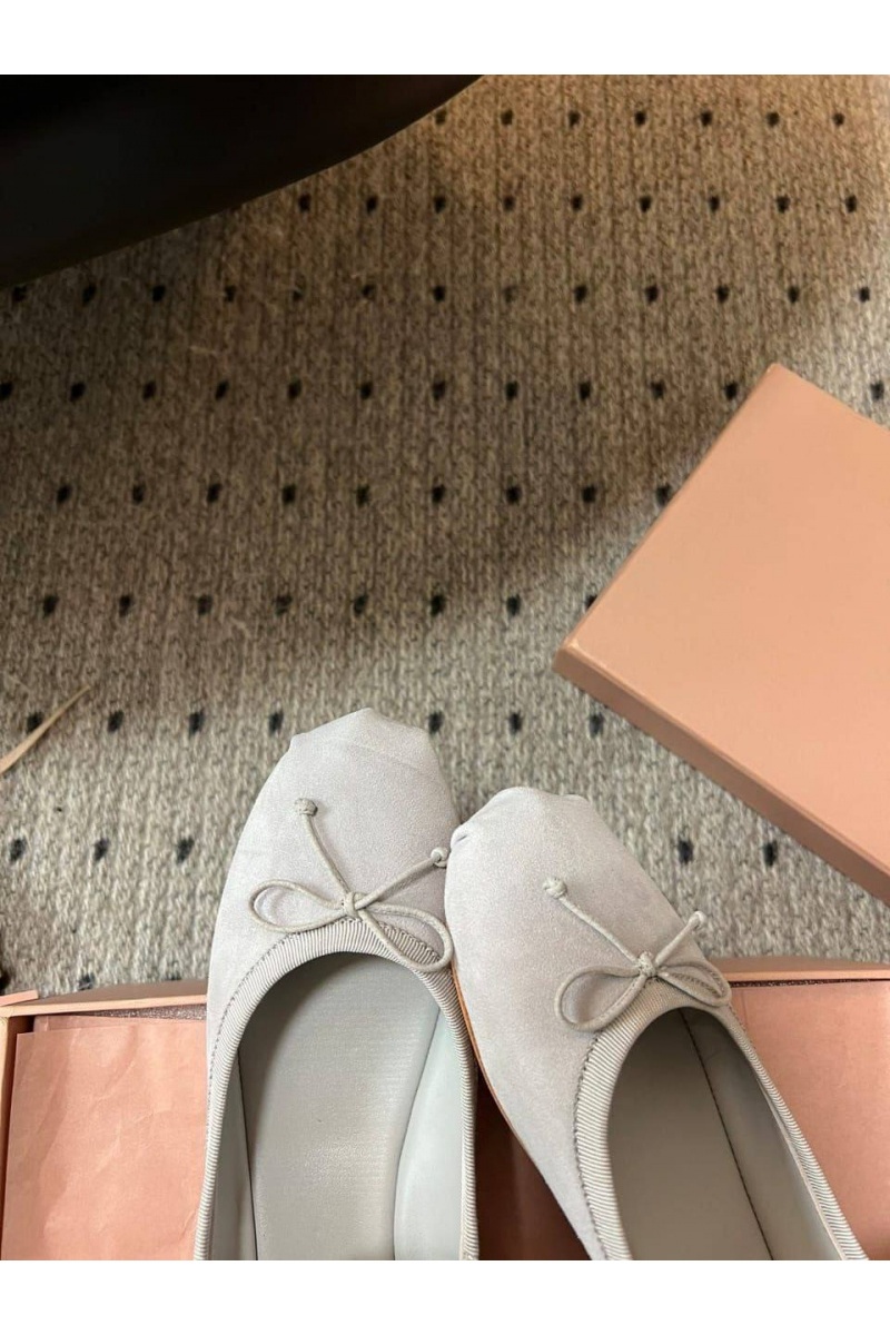 MIU MIU Женские замшевые балетки premium
