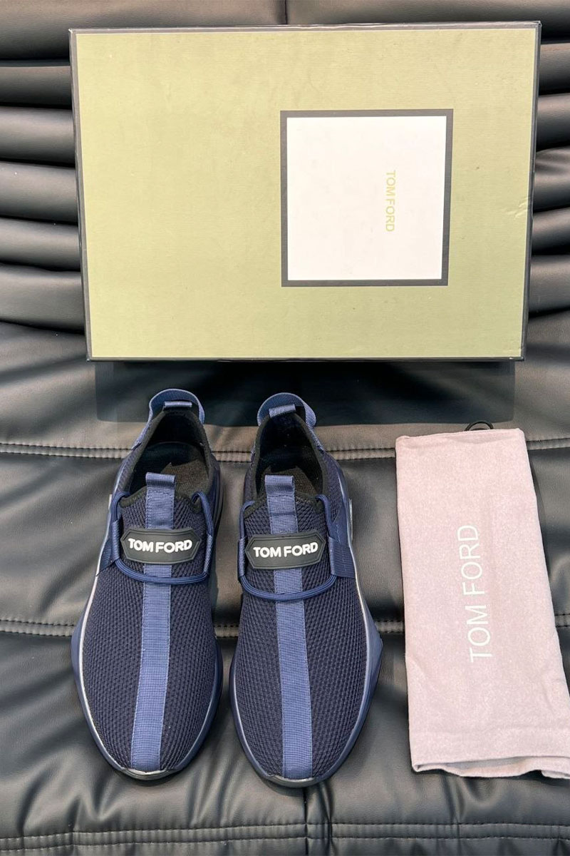 Tom Ford Мужские кроссовки синего цвета