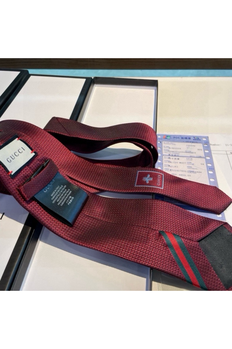 Gucci Галстук premium 146x7 см - Burgundy 