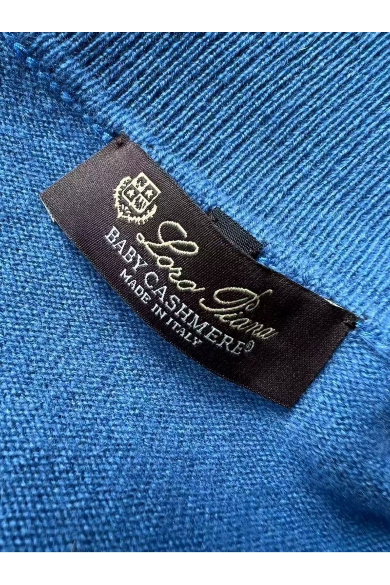 Loro Piana Мужская водолазка Premium - Lake Blue