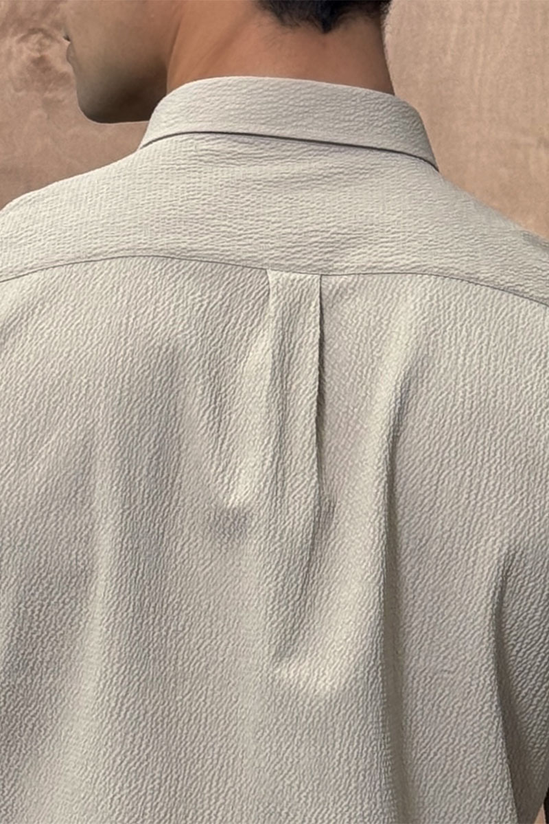 Etro Мужская тёмно-бежевая рубашка Pegasus logo