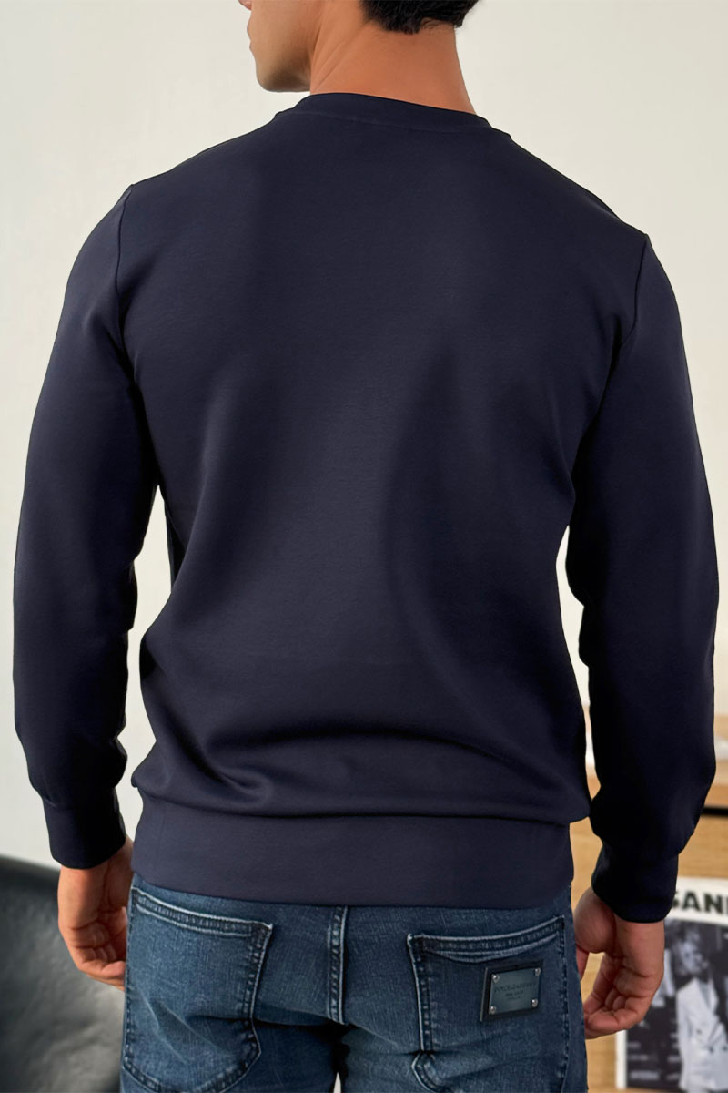 Hugо Воss Тёмно-синий свитшот Salbo 1 Logo-print 