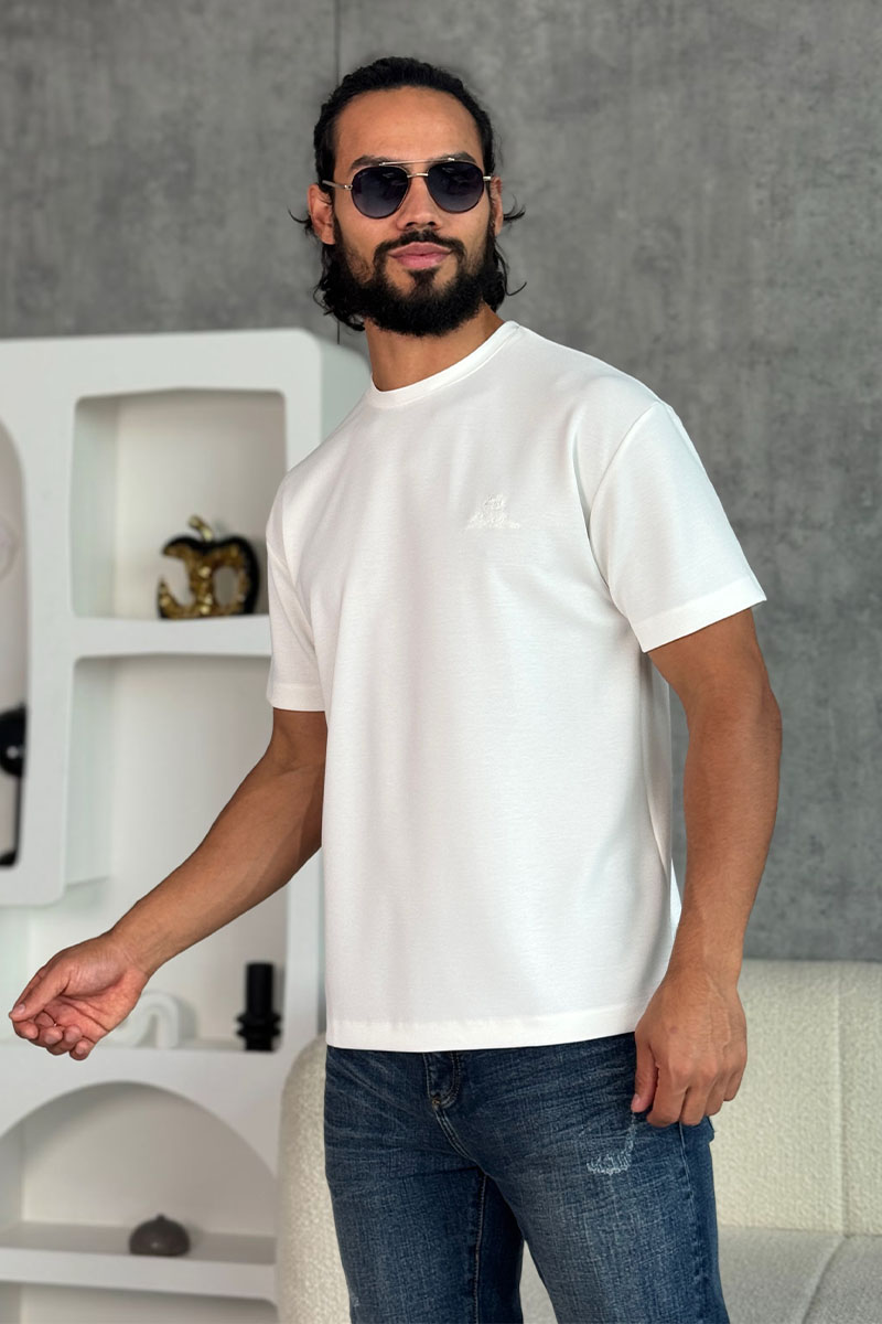 Loro Piana Мужская белая футболка 