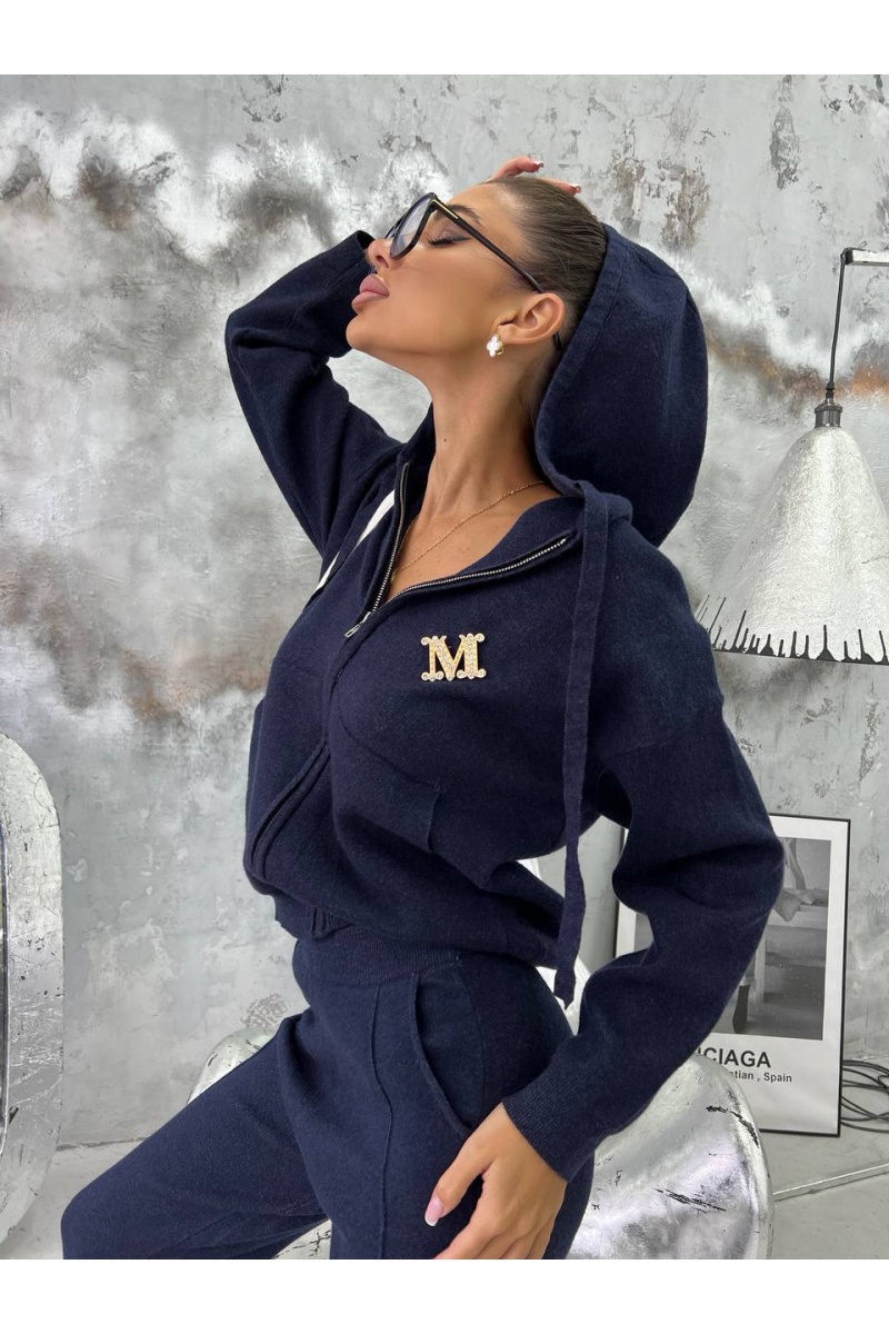 Designer Clothing Женский cиний костюм Max Mara