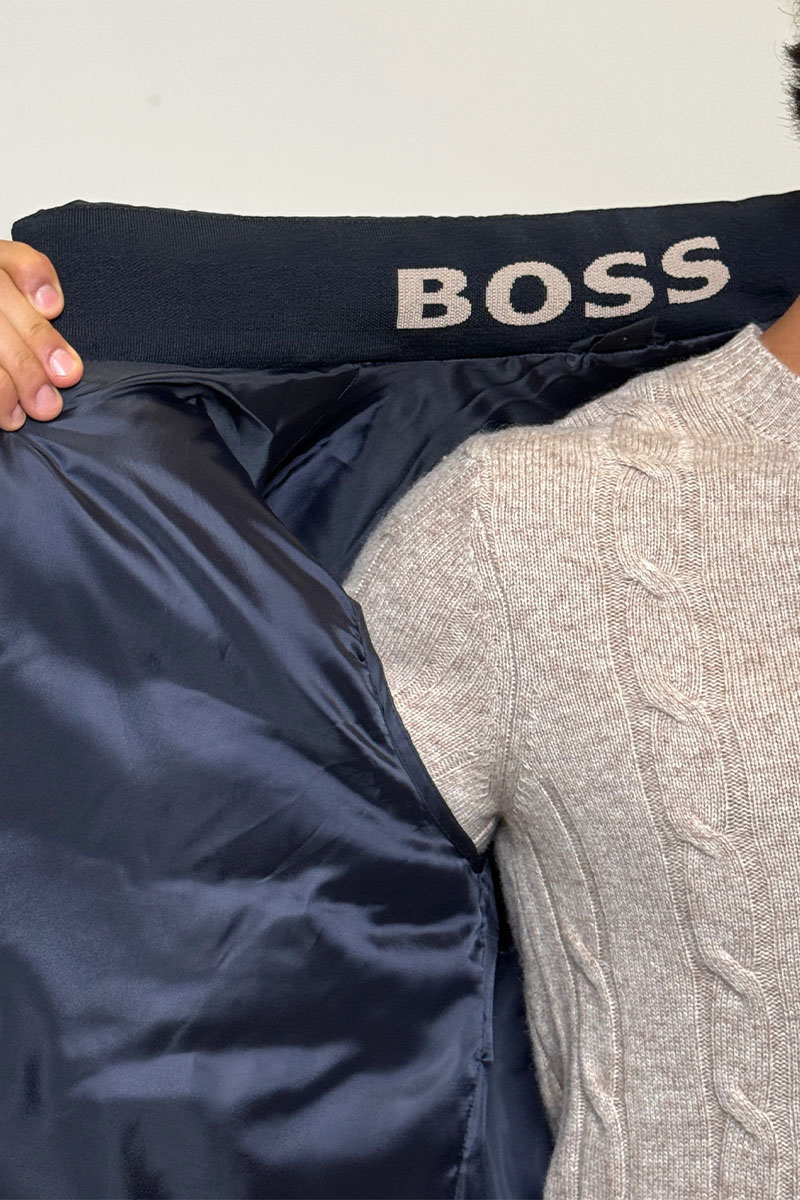 Hugо Воss Мужской тёмно-синий жилет 