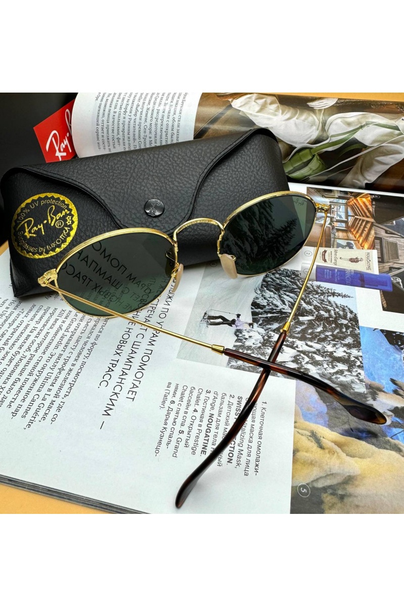 Ray Ban Солнцезащитные очки Round Metal - Pink Mirrored