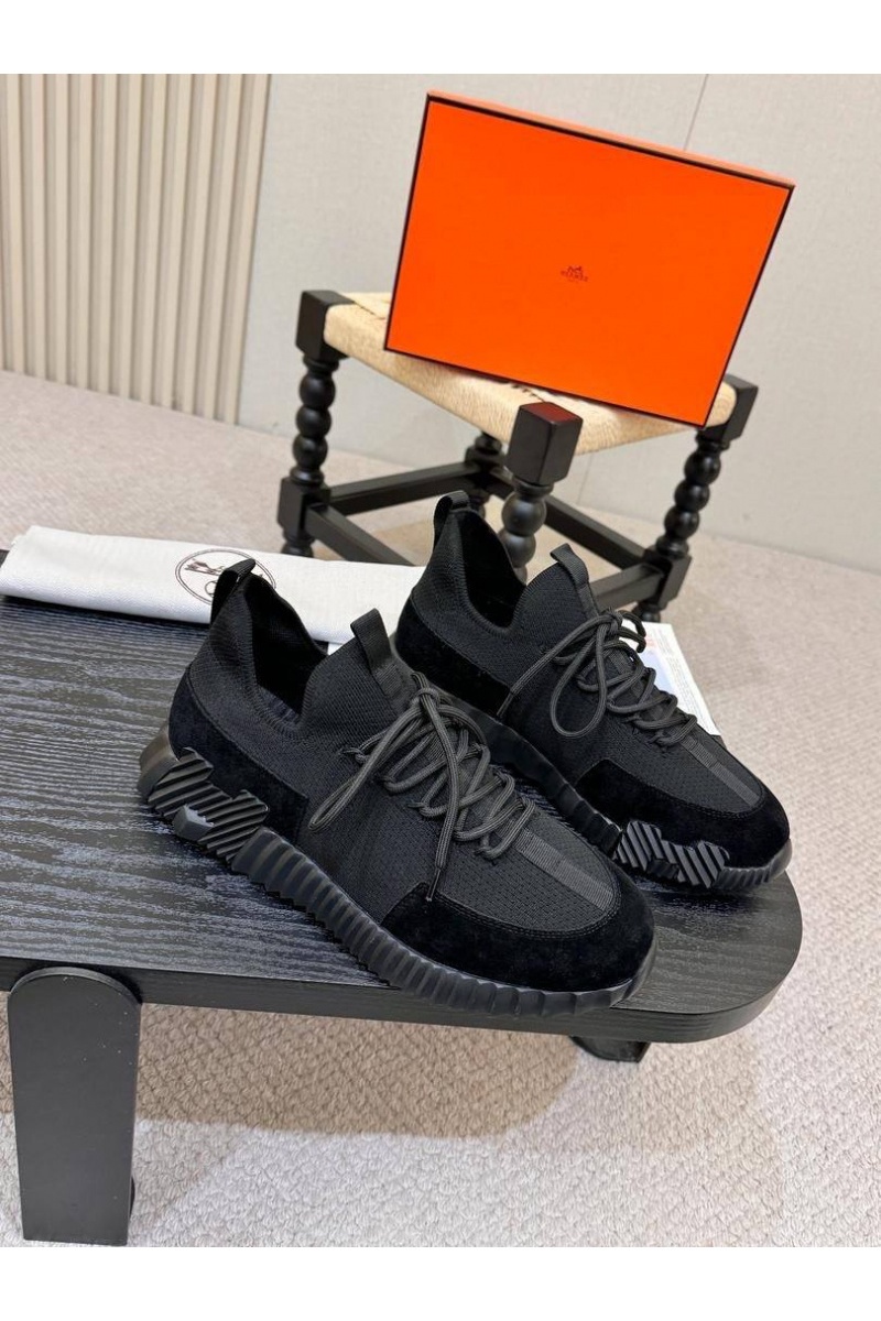 Hermes Текстильные кроссовки lift slip-on