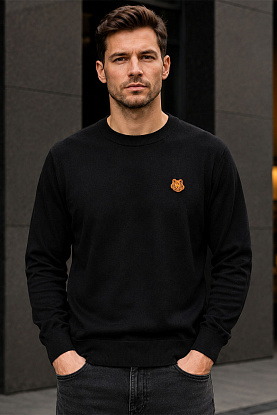 Джемпер Tiger logo-patch - Brown