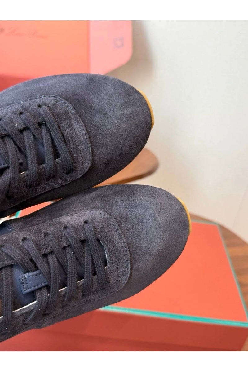 Loro Piana Женские замшевые кроссовки Fast Walk premium