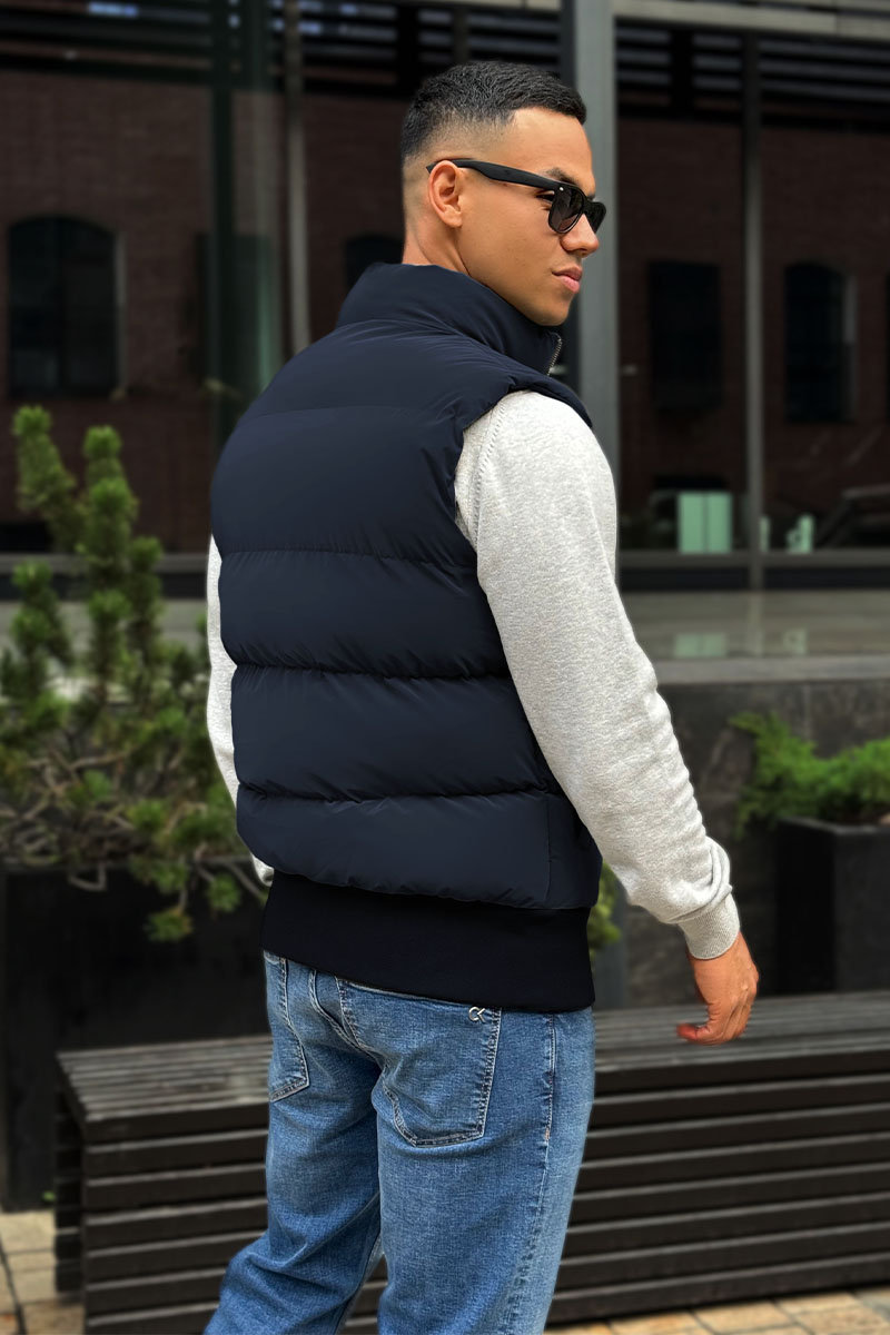 Dоlсе & Gаbbаnа Мужской синий жилет logo-plaque 