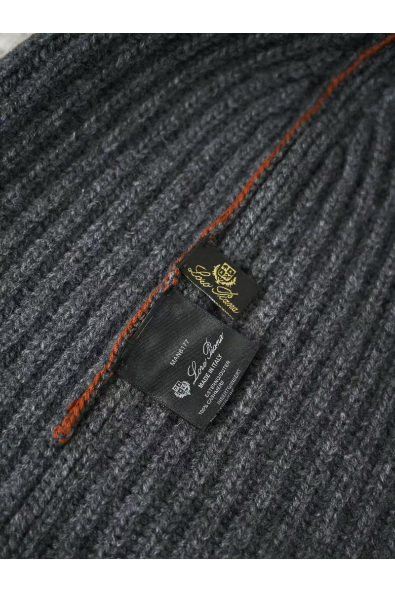 Loro Piana Кашемировая шапка premium - Dark Flower Grey 