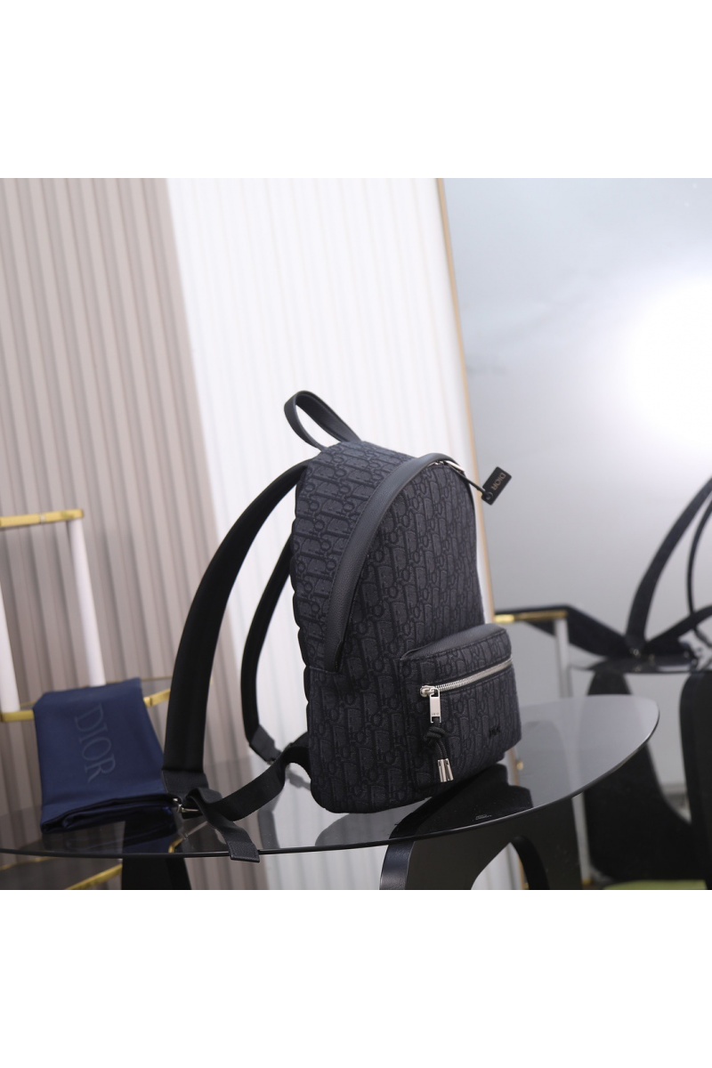 Dior Текстильный рюкзак Oblique Premium 37x26x15 см