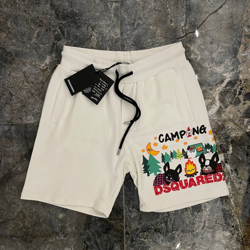 Dsquared2 Мужские шорты "Camping" - White