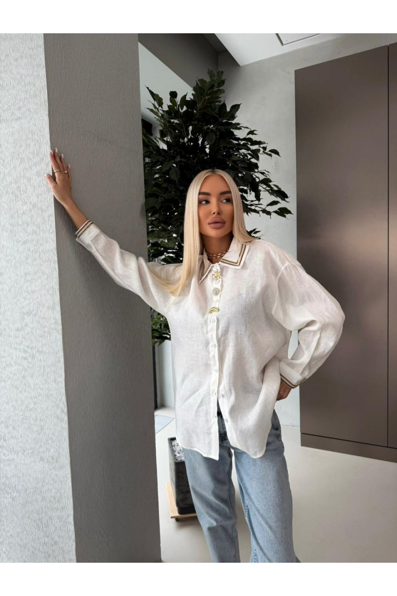 Valentino Женская белая рубашка premium