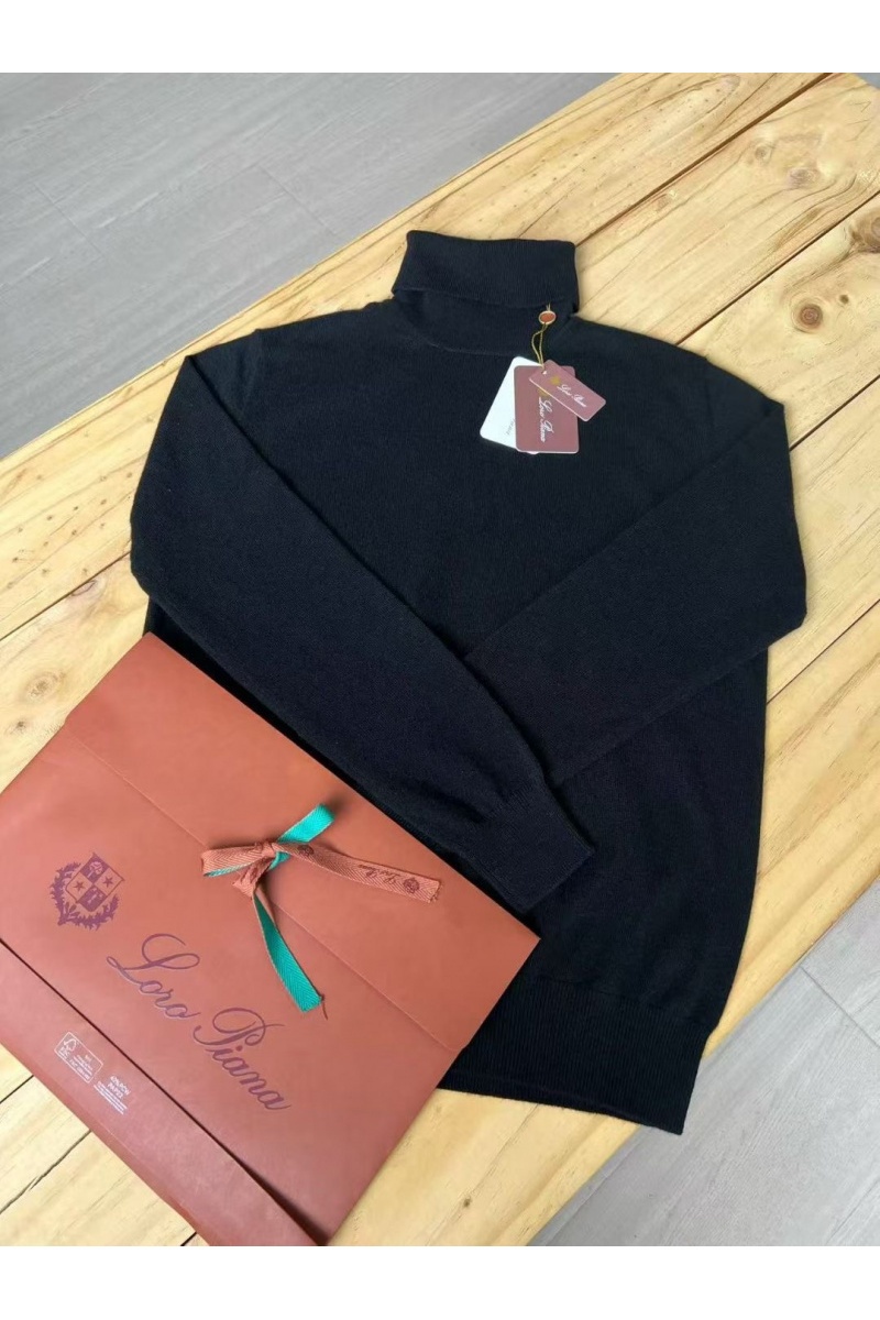 Loro Piana Мужская водолазка Premium - Black
