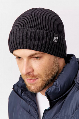 Шапка на флисе ribbed - Black 