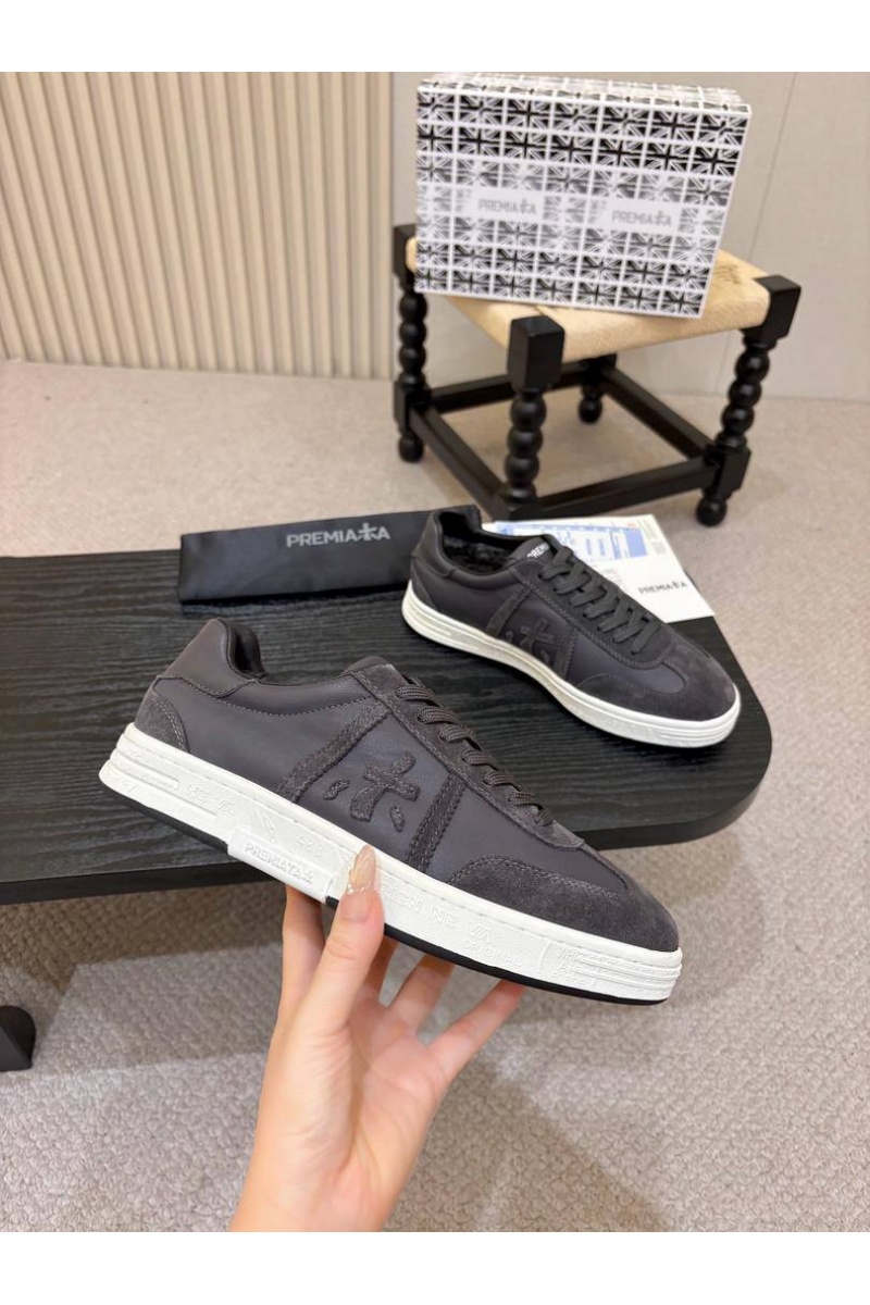 Premiata Комбинированные кроссовки с мехом Bonnie