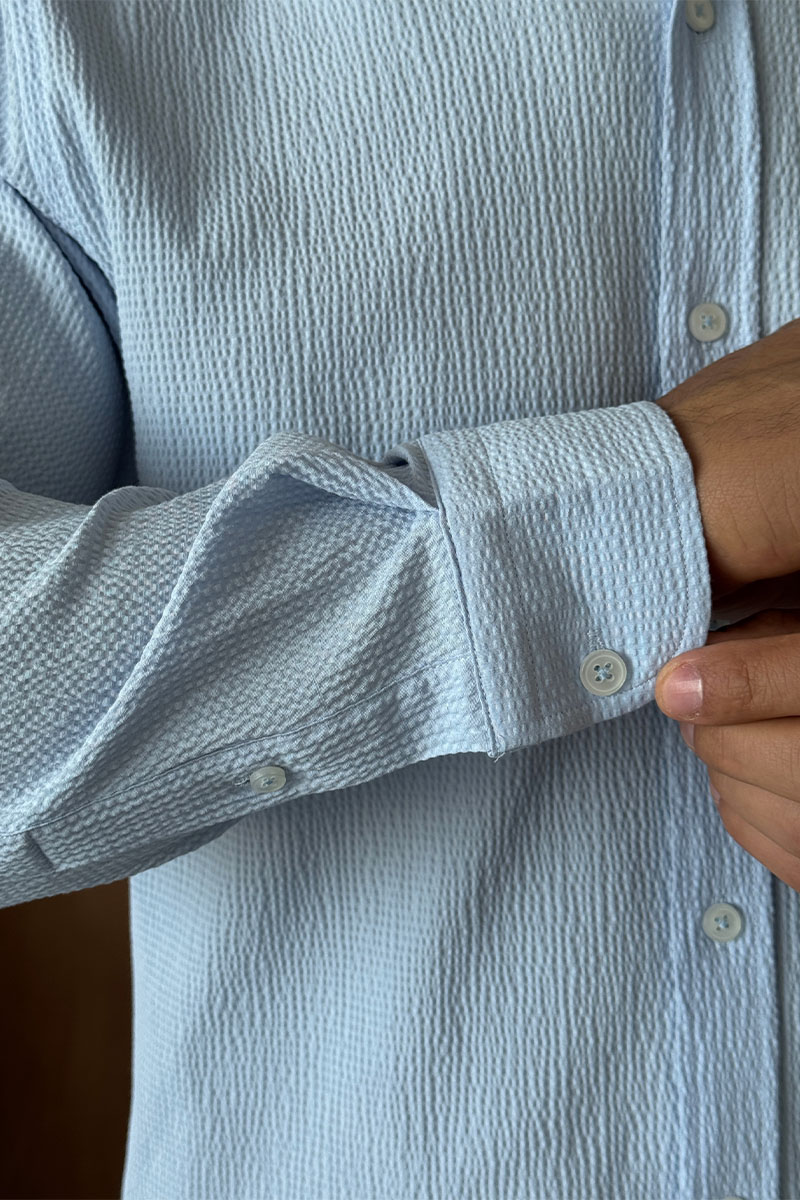 Etro Мужская голубая рубашка Pegasus logo