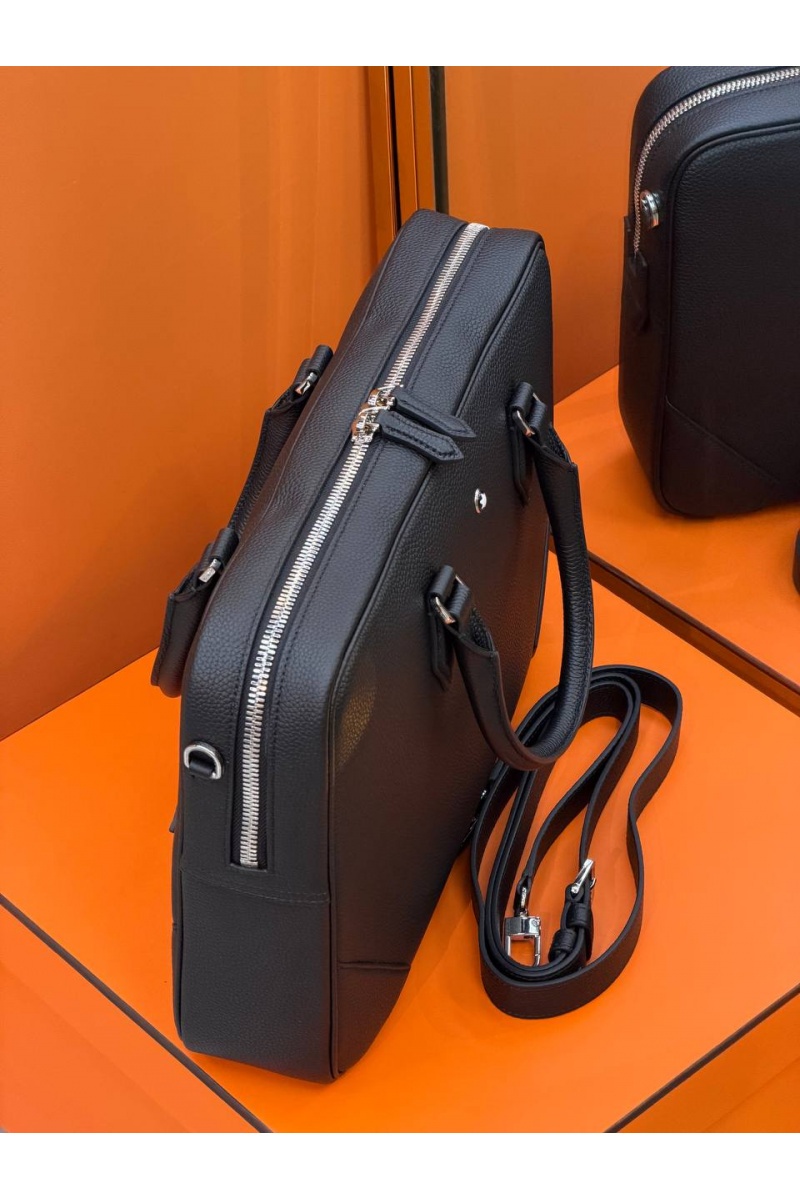 Montblanc Кожаная сумка Meisterstuck premium 37.5x27x8 см