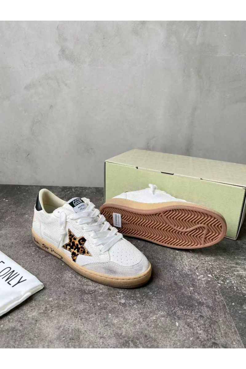 Designer Clothing Женские кожаные кроссовки Golden Goose Ball Star premium