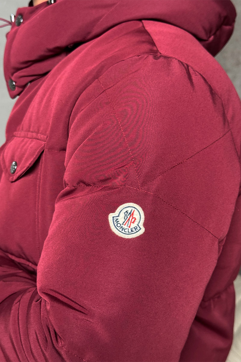 Moncler Мужской пуховик Fornas - Burgundy 