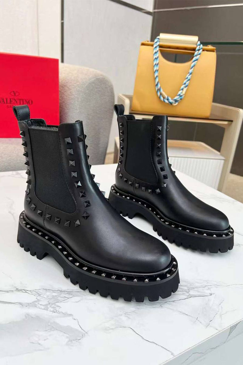 Valentino Женские кожаные ботинки 