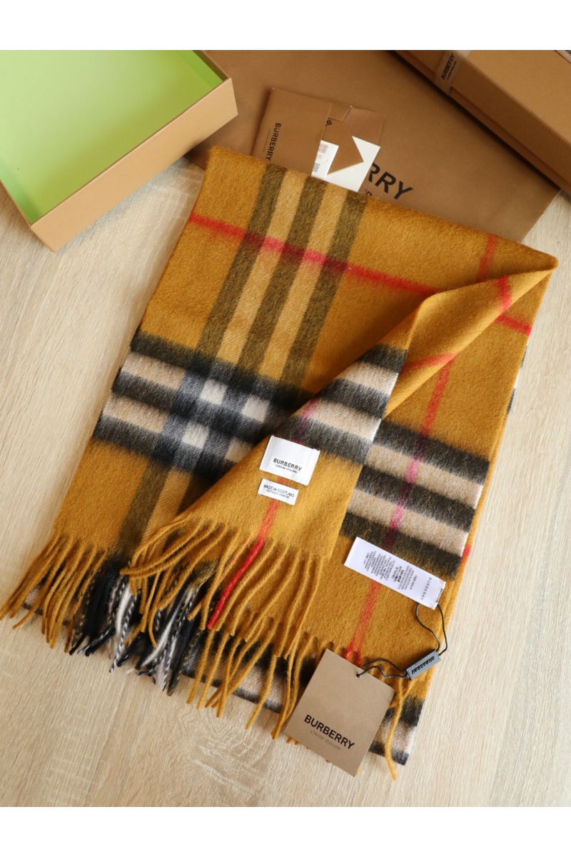 Burberry Шарф Check premium 168x30 см - Brown