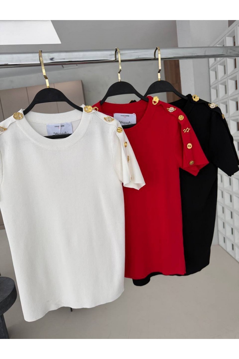 Schiaparelli Женская базовая футболка premium - White