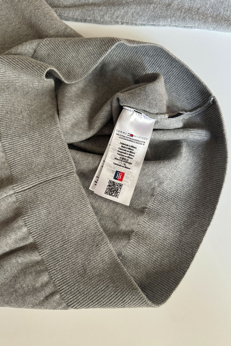 Tommy Hilfiger Мужской джемпер серого цвета