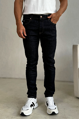Мужские тёмно-синие джинсы