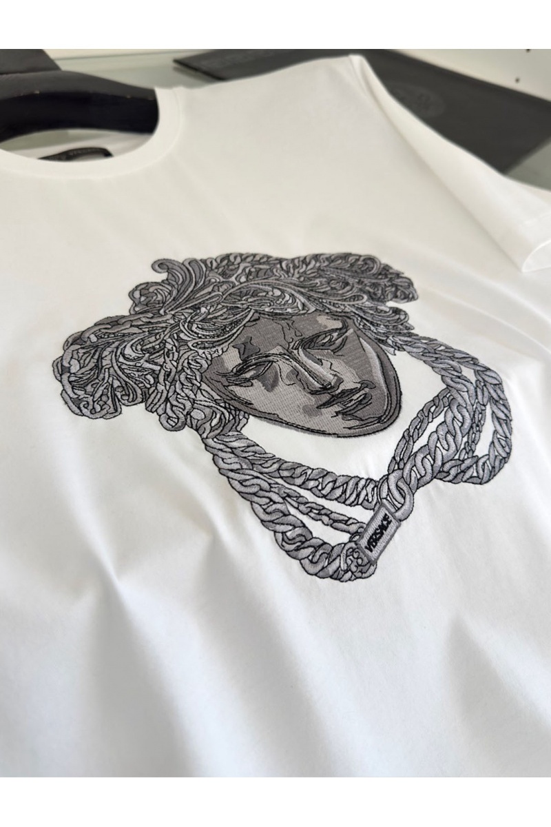 Versace Мужская футболка Medusa logo-embroidered - White 